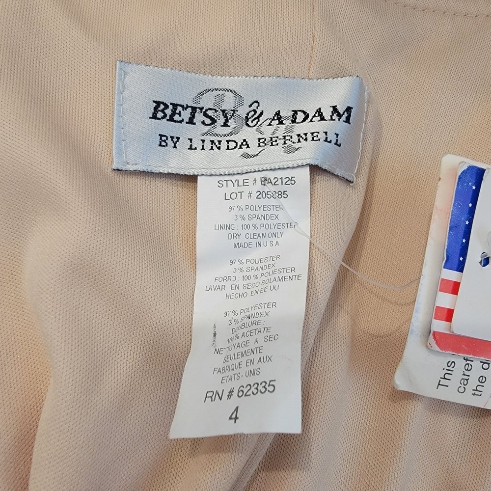 Vintage Y2K Gold Maxi Dress Sz 4 Tube Ruched Strapless Satin Homecoming Cocktail - Picture 9 of 9